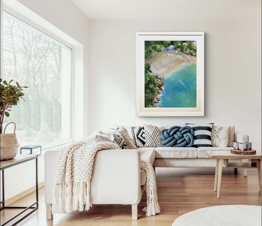 Birds Eye View, Shelly Beach Giclée Print