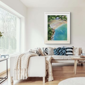 Birds Eye View, Shelly Beach Giclée Print